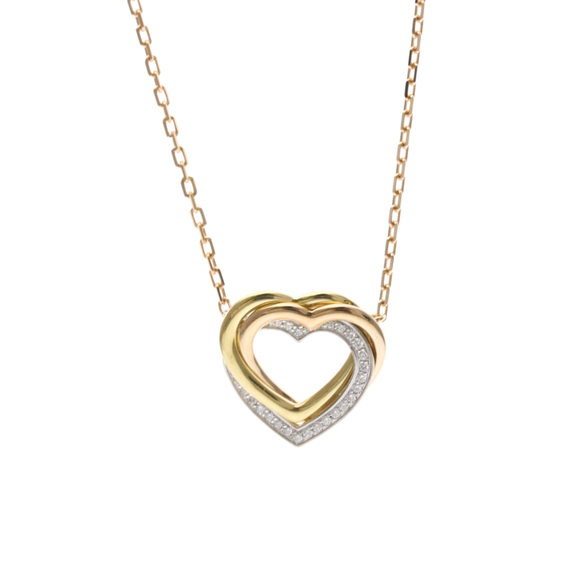 Cartier Jewelry - CARTIER 18k Gold Diamond Trinity Necklace